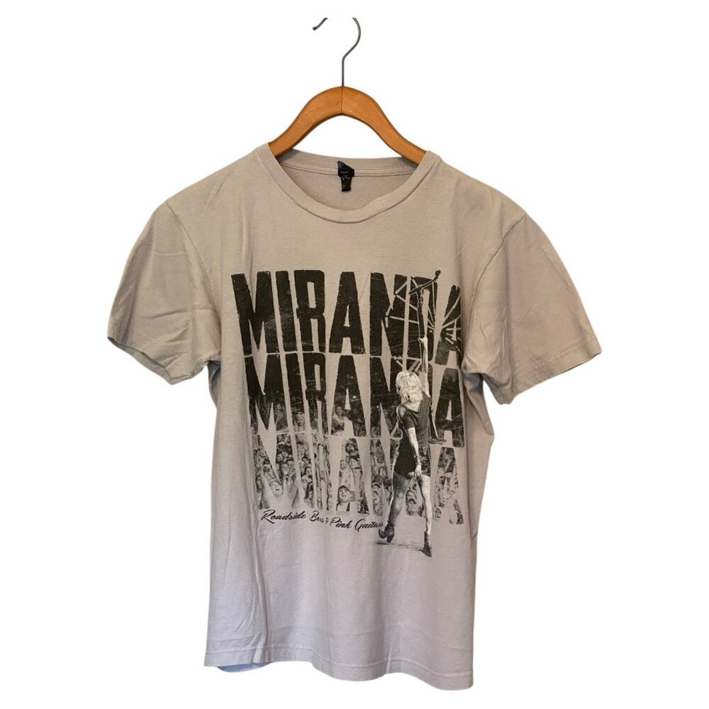 Miranda Lambert Gray S/S T-Shirt Men's M Tour Music Roadside Bars Pink Guitars